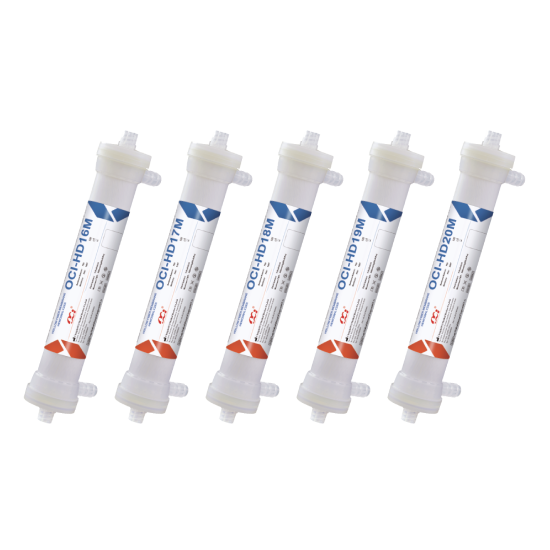 PP سلسلة عالية التدفق Polyethersulfone جوفاء الألياف hemodizer